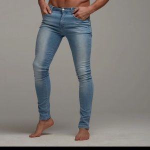 Father Sons Slim Stretch Blue Jeans